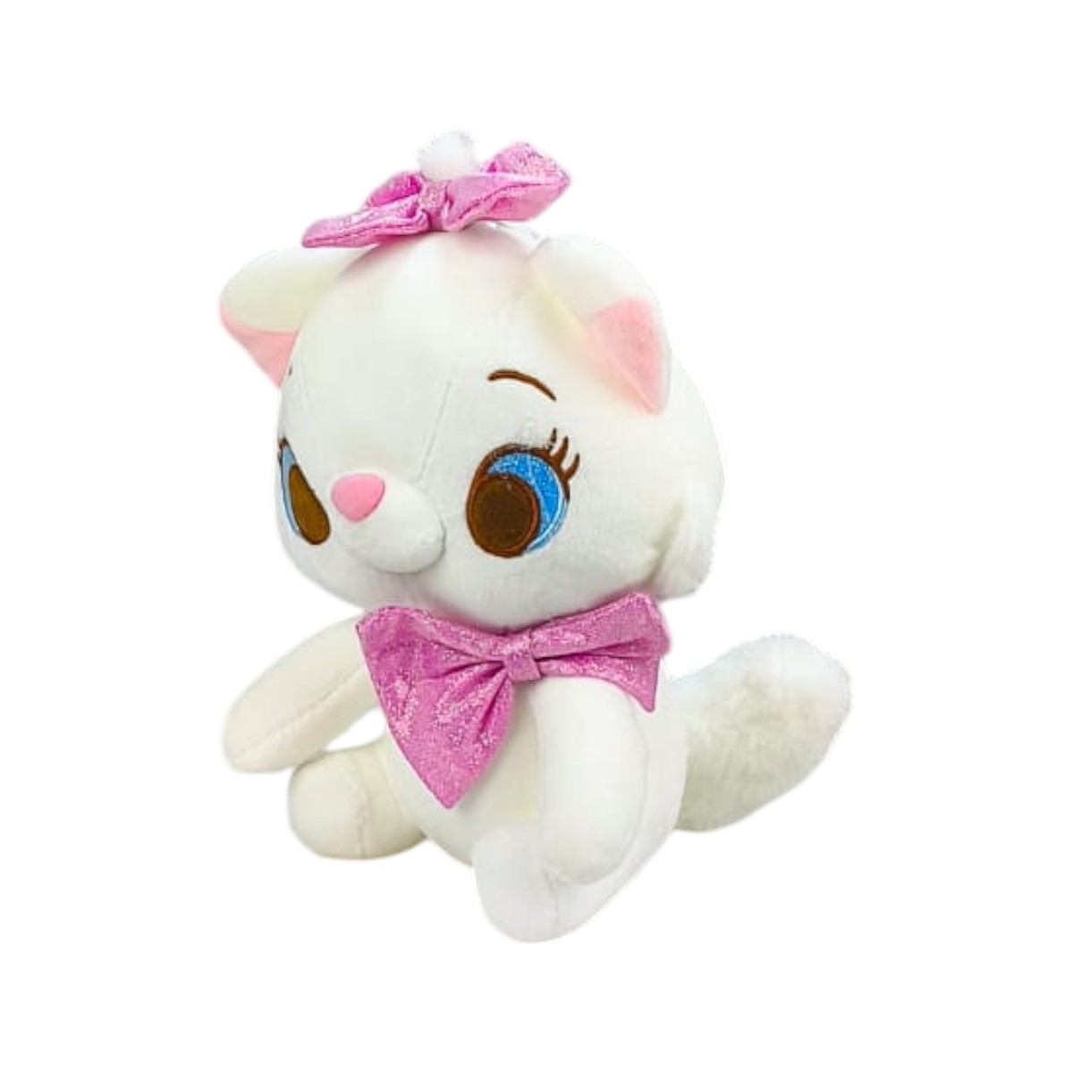 Pelcuhe Gatita Moño Rosa Importado 20cm