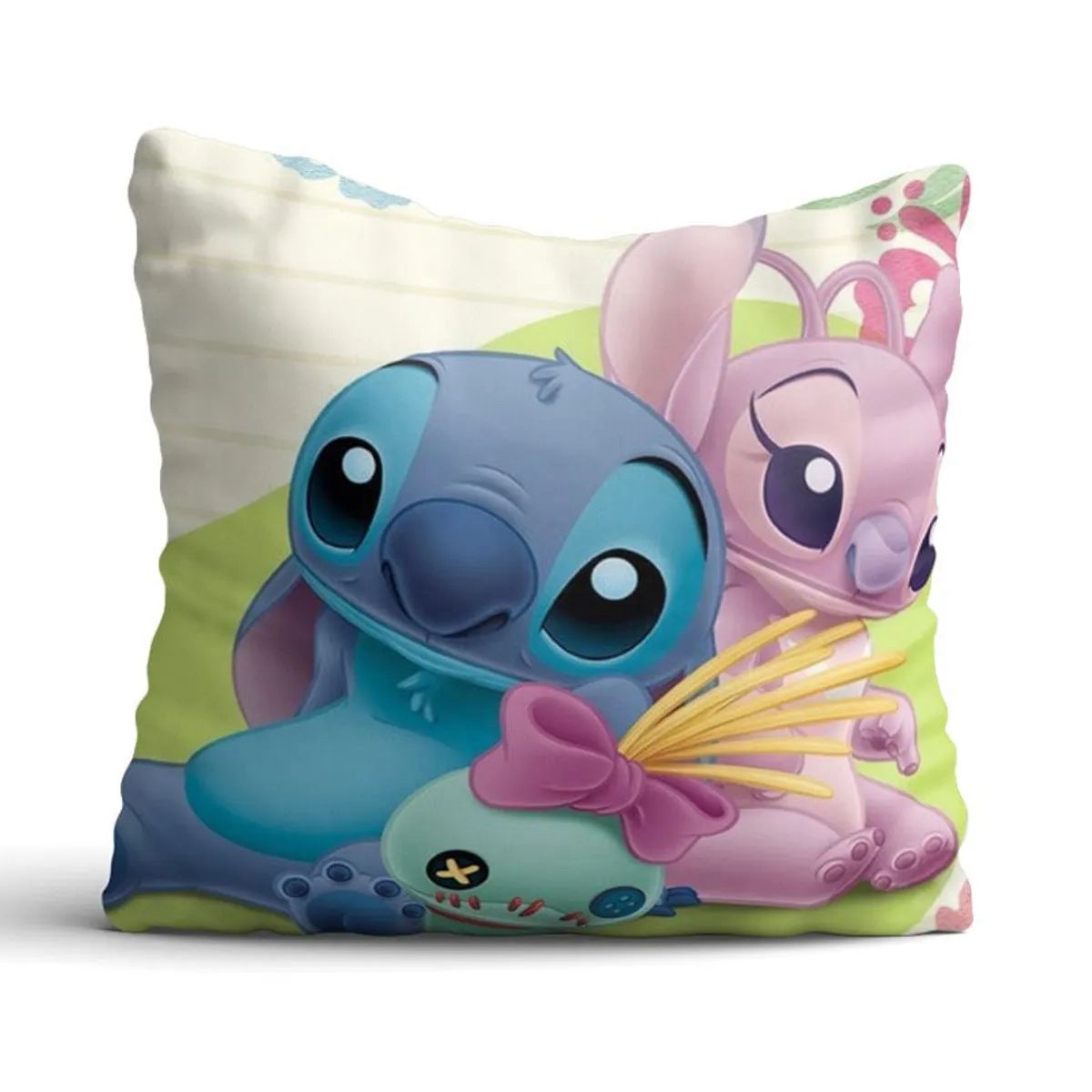 Cojín Stitch & Angel – Amor y ternura en pareja