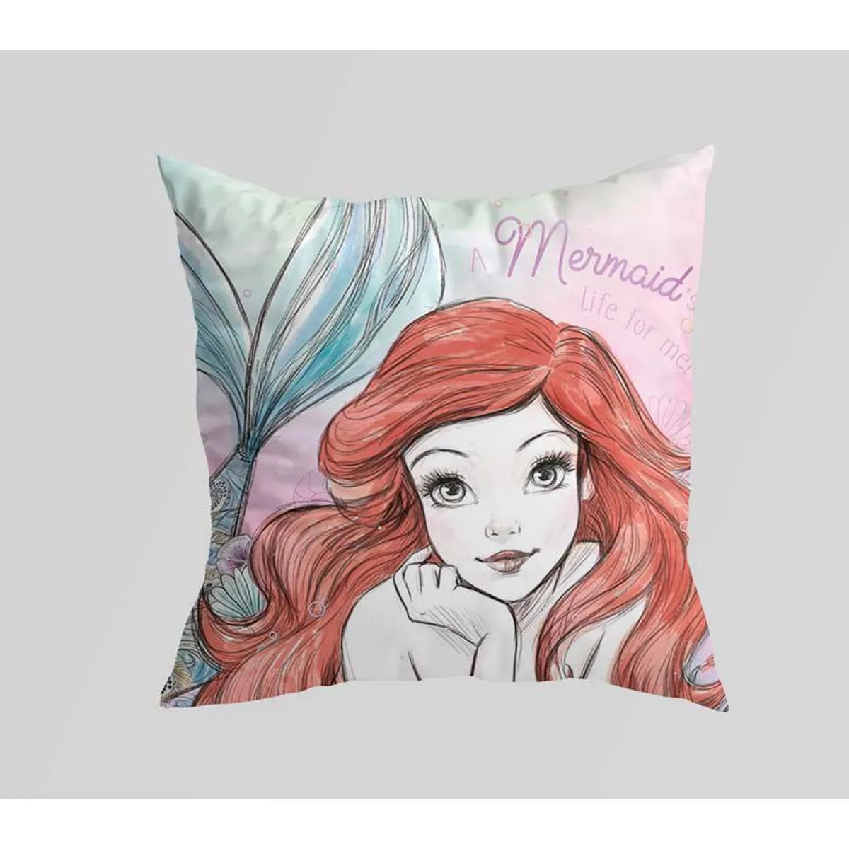 Cojín La Sirenita – Sueños bajo el mar