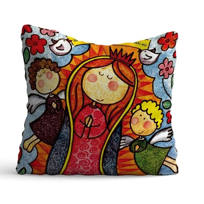 Cojín Virgen de Guadalupe – Fe y alegría para tu hogar